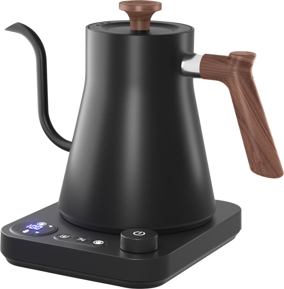 House of Husk Gooseneck Waterkoker - Slow Coffee Kettle - Heet Water Ketel - Temperatuurregeling - Warmhoud Functie - 1000 ml - Zwart