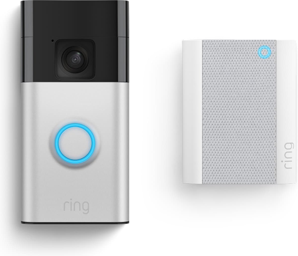 Ring Battery Video Doorbell Zilver met Chime (2nd Gen) - slimme deurbel - batterij