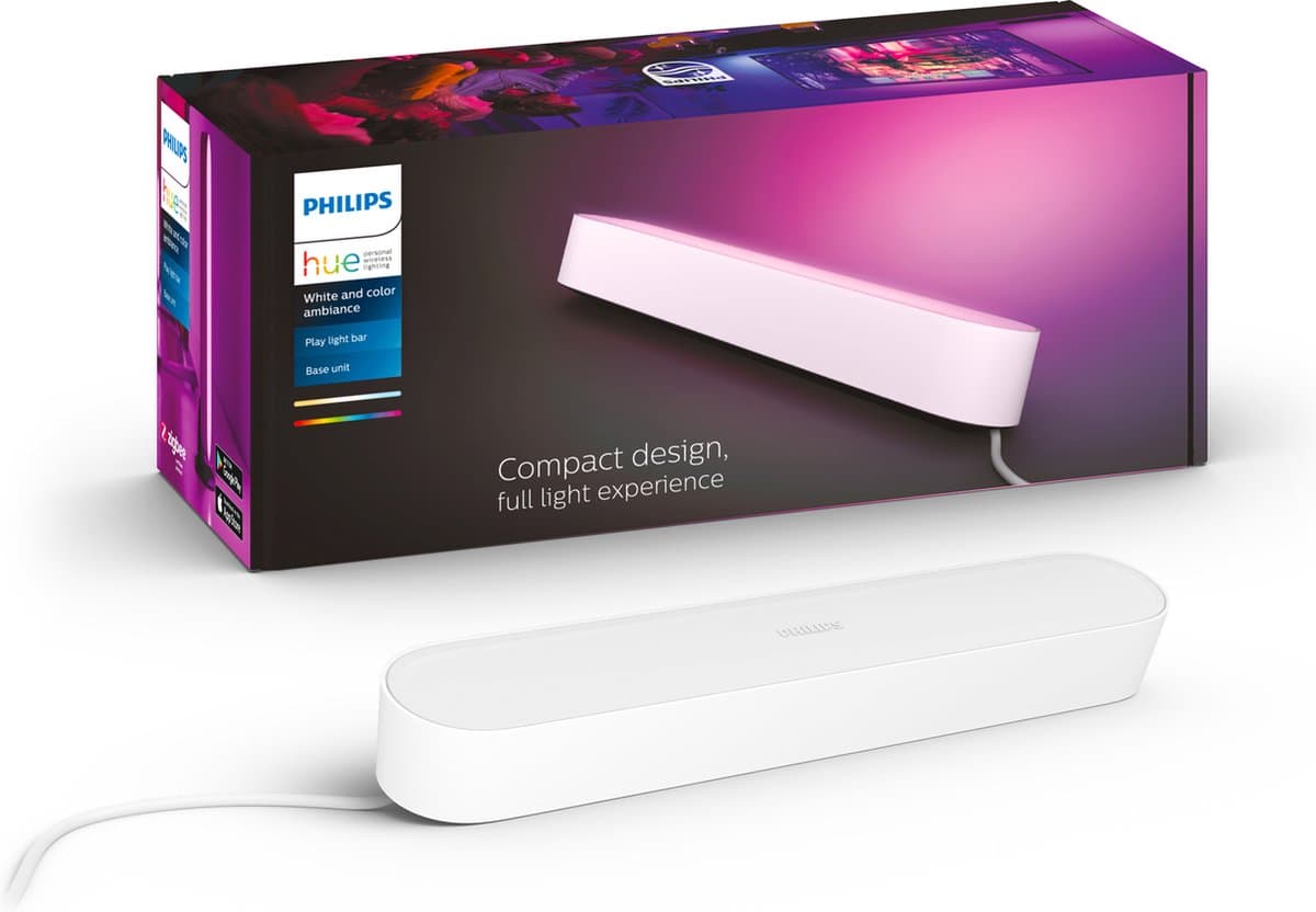 Philips Hue Play lightbar - wit en gekleurd licht - wit - 1-pack - basis
