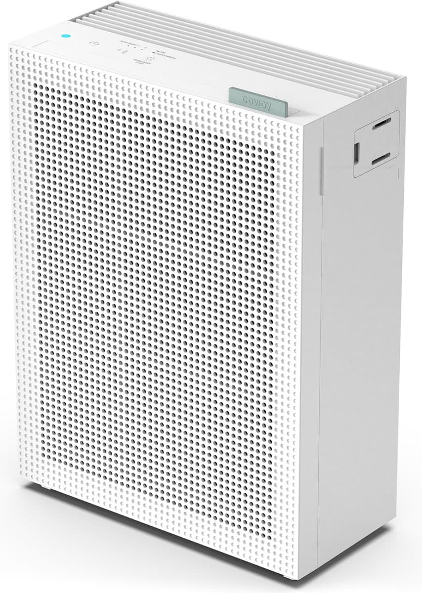 Coway Airmega 150 Luchtreiniger - Air Purifier - 281 m³/u - Wasbaar pre-filter + HEPA filter + koolstoffilter - Verwijdert tot 99,97% van ultrafijne deeltjes - Tegen stof, pollen en allergenen - Fluisterstil (20 dB) - ECARF & Quiet Mark - Wit