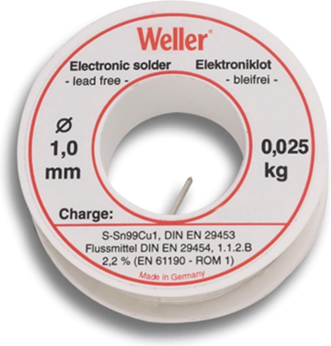 Weller Soldeertin - Ø1mm/25 gr