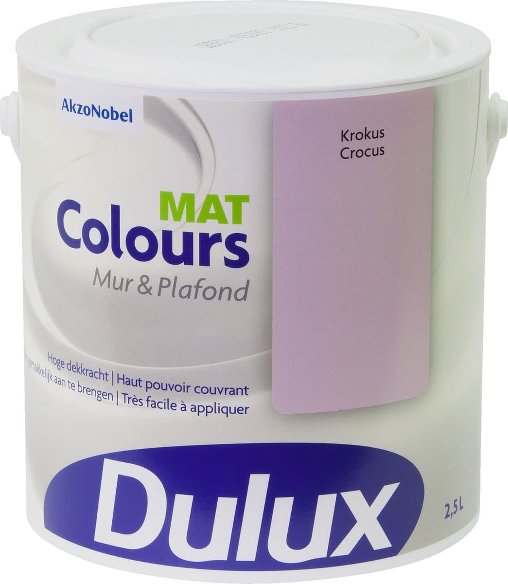 Dulux Colours Mur & Plafond Mat - Krokus - 2,5 L