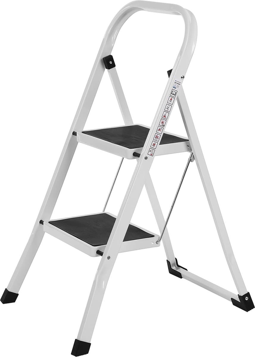 Hoppa! Ladder, 2-traps vouwladder, 150 kg belasting, 80 cm hoogte