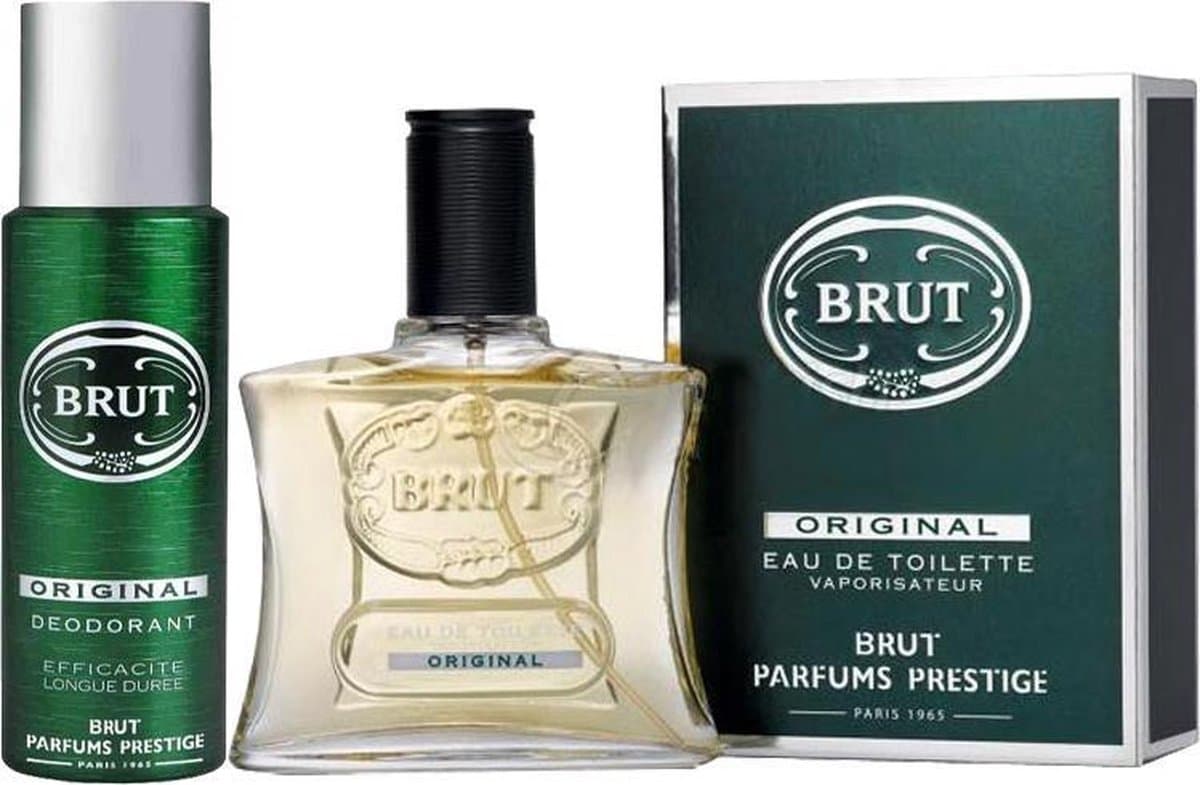 Brut Eau de Toilette Original 100 ml Spray & Brut Deodorant Spray 200 ml