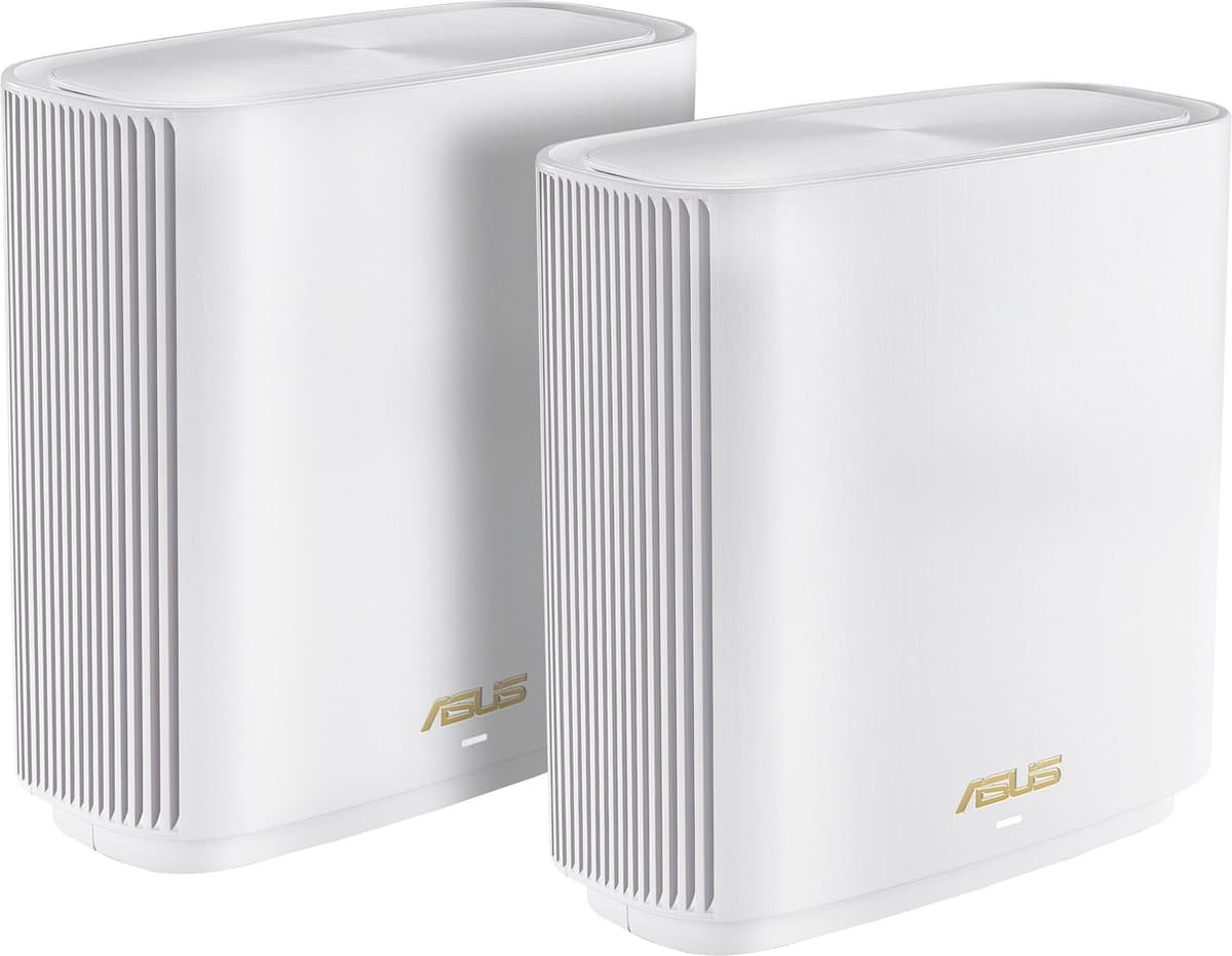 ASUS ZenWiFi XT9 - Mesh WiFi - WiFi Versterker- Tri-Band - WiFi 6 - Wit - 2-pack
