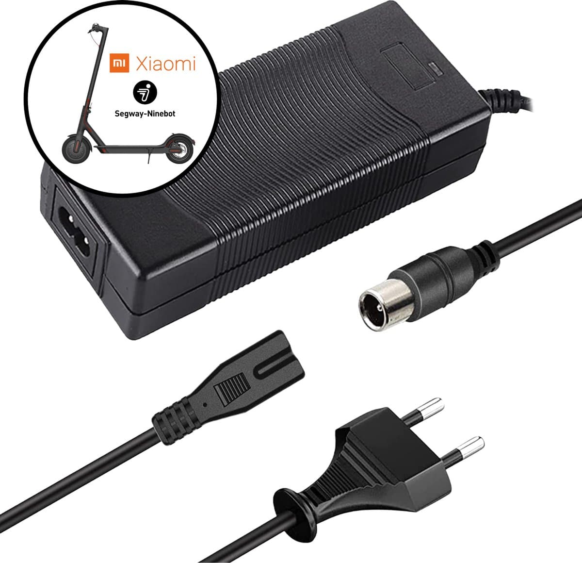 Oplader Geschikt voor Xiaomi Mi Mijia M365, Segway Ninebot ES1, ES2, ES4, LIME en BIRD - 42V/2A 84W Max - Voedingsadapter voor Elektrische Scooter en Elektrische Step