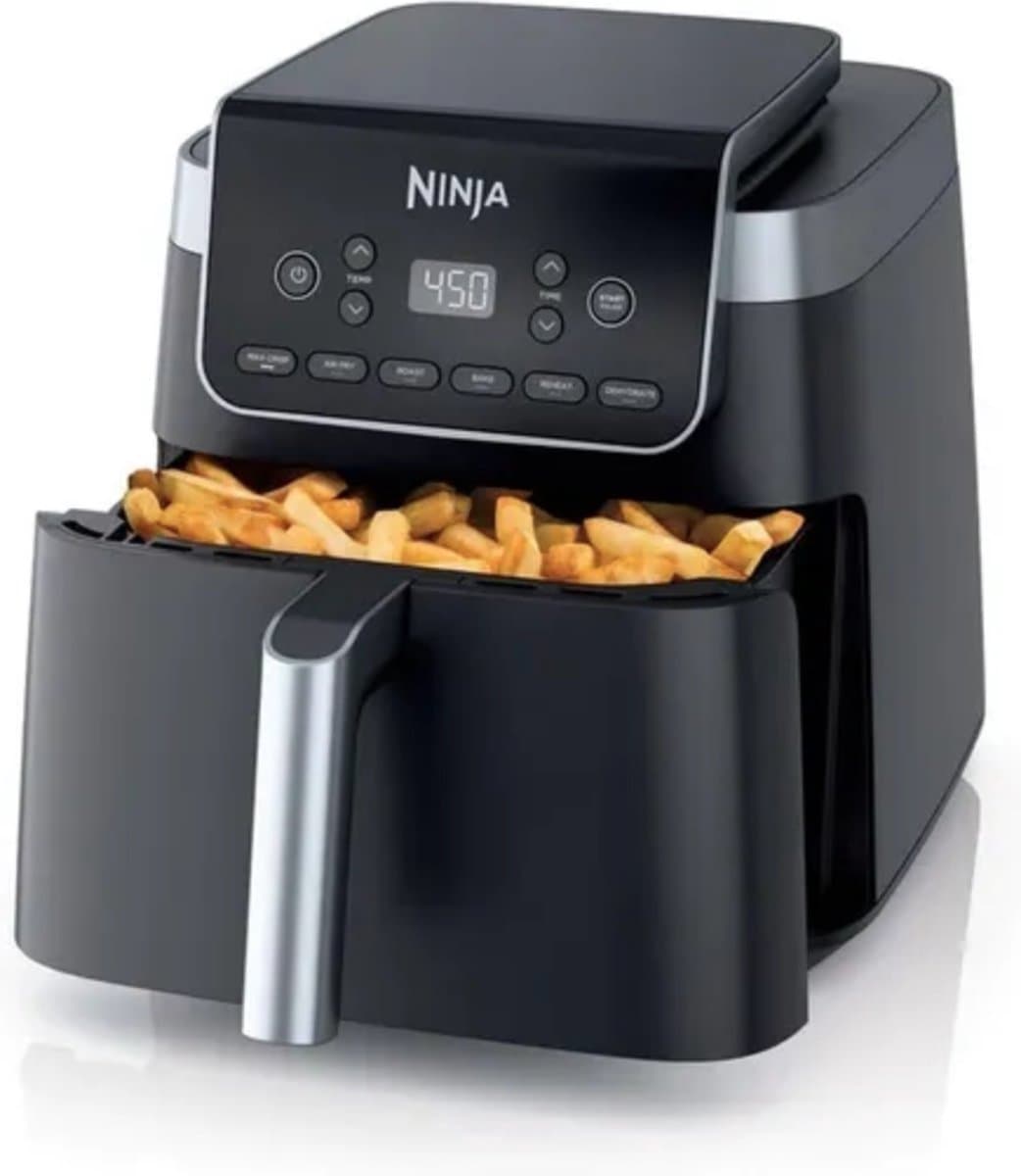 Ninja Airfryer XXL Max Pro - 6.2 liter - 6 Kookprogramma's - in Hoogte Verstelbare Plaat - 2024 Model - AF180EU