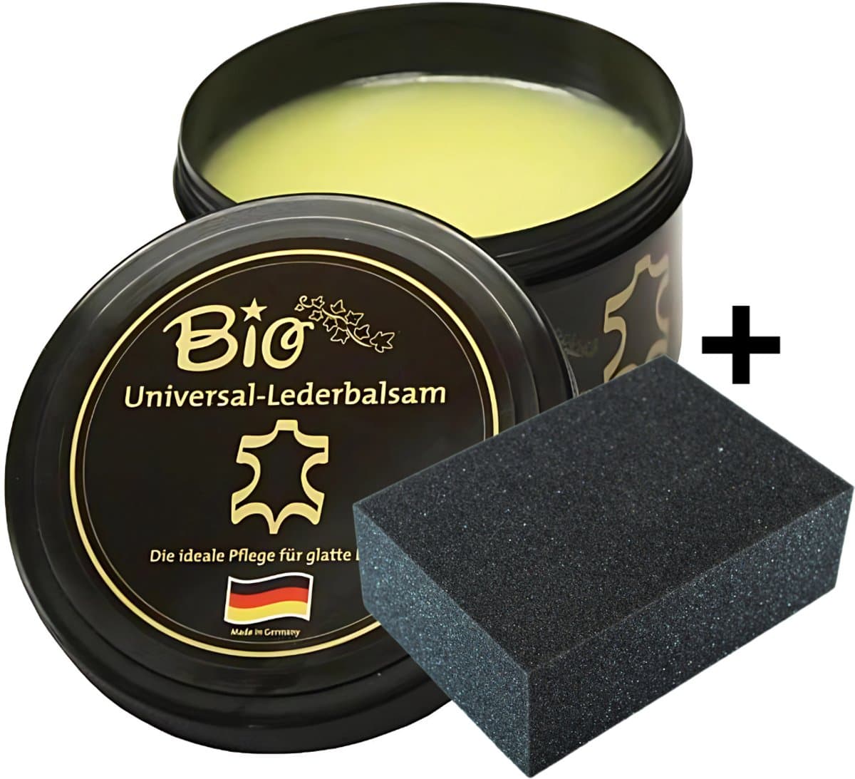 500ml Ledercrème - Met Spons - Onderhoud voor leder leer- Lederbalsem universeel - Leerbalsem - Ledercrème - Lederpoets - Ledervet - Paardrijzadel - Jas - Tas - Motorpak