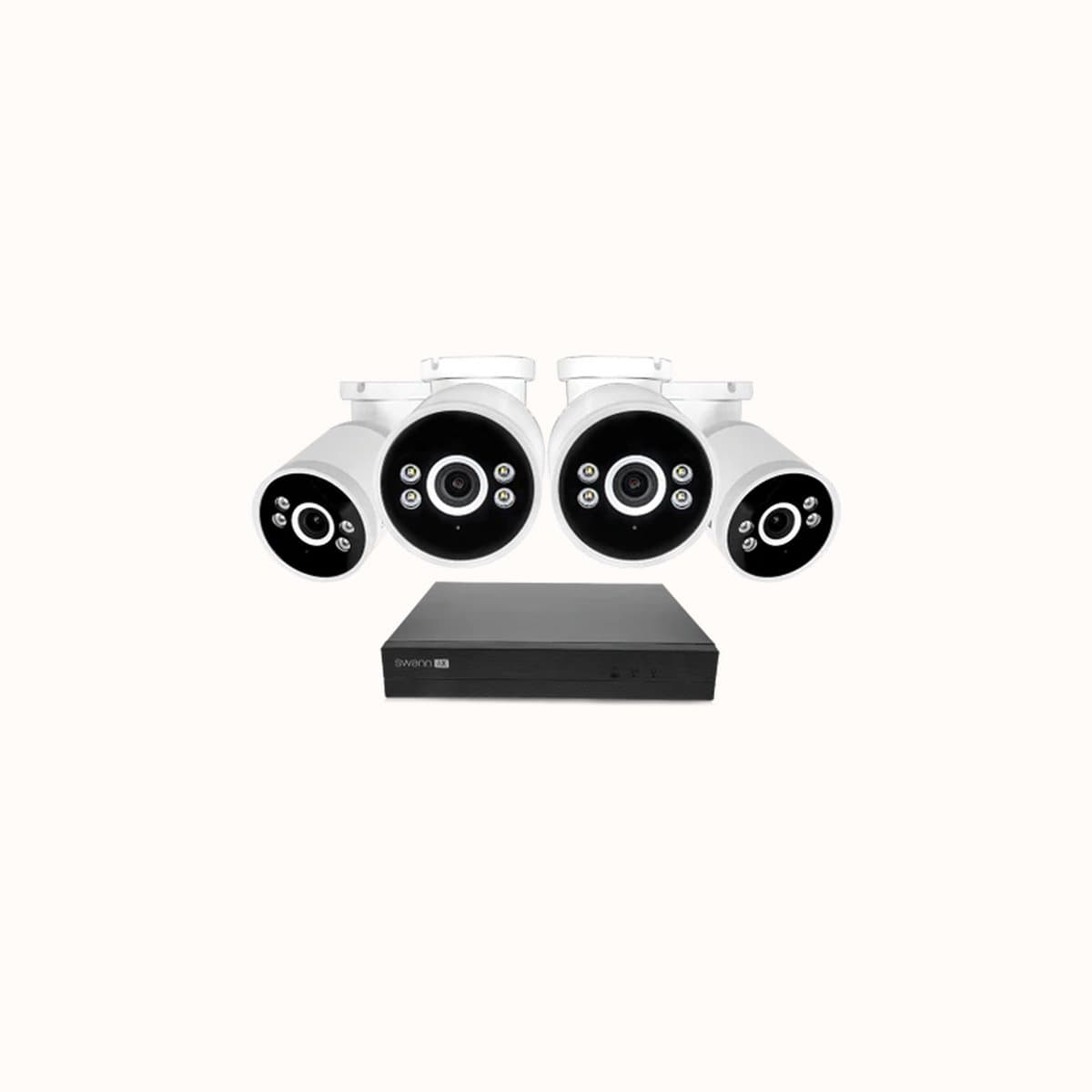 Swann AdvancedX Series - Beveiligingscamera's - 4 Camera's - cctv camerasysteem - 1TB - geen abonnementskosten - 4K Ultra HD - Spotlight Bullet IP Cameras