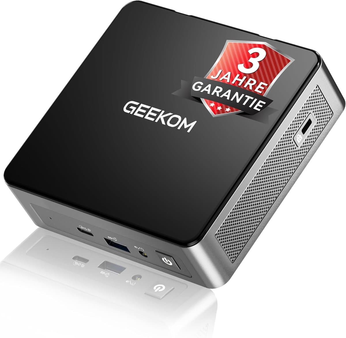 GEEKOM Air12 Mini PC-2026 Edition Mini-pc- Intel 7505-16GB DDR4 RAM-512GB SSD- Dual LAN-poort - Windows 11 Pro-4K- desktop-pc Mini PC met,Mini Computer,Game PC,pc voor games e