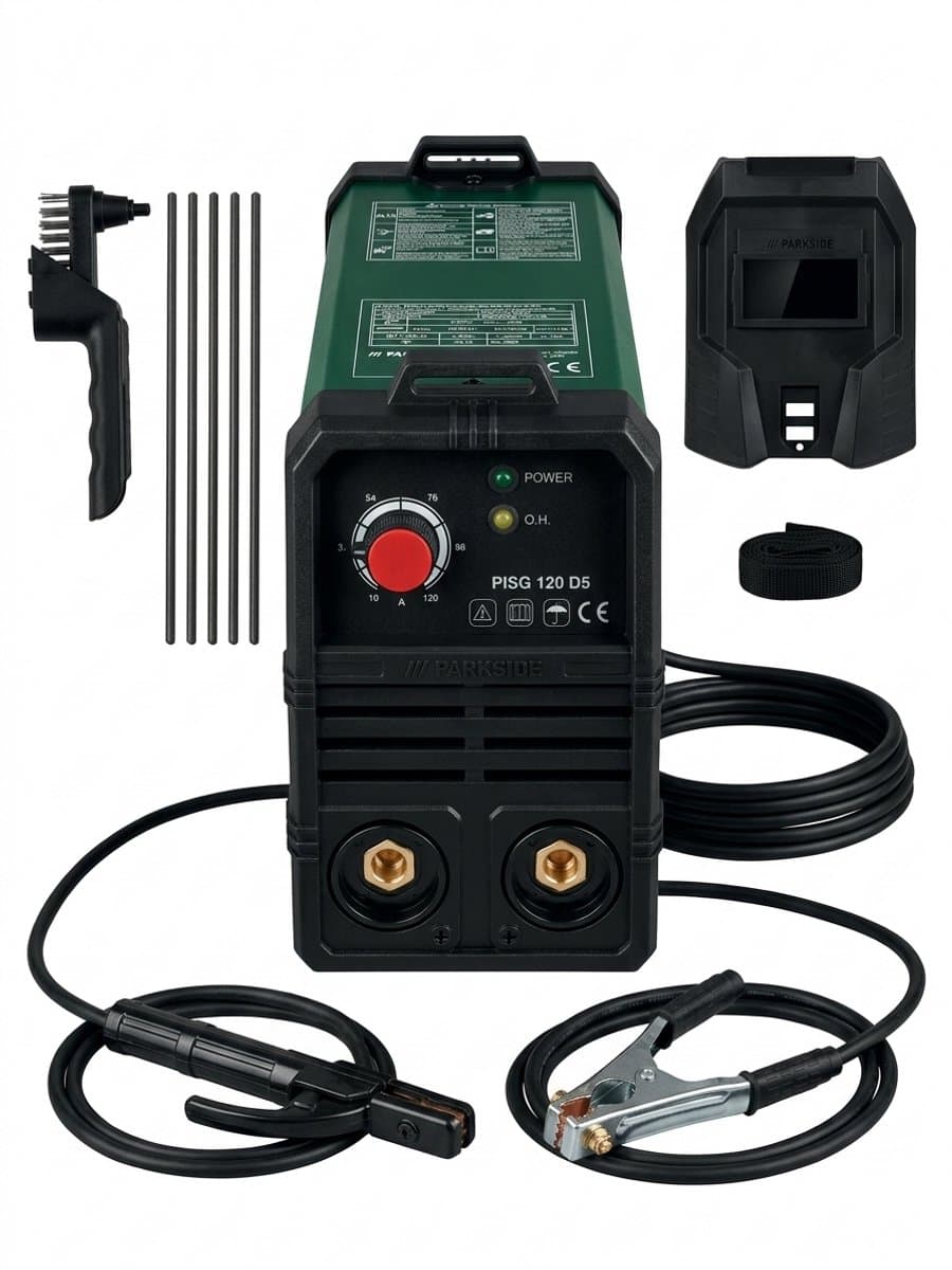 PARKSIDE Inverter lasapparaat - elektrode lassen - Geïntegreerde ventilator - Lasvoltage: 70 V