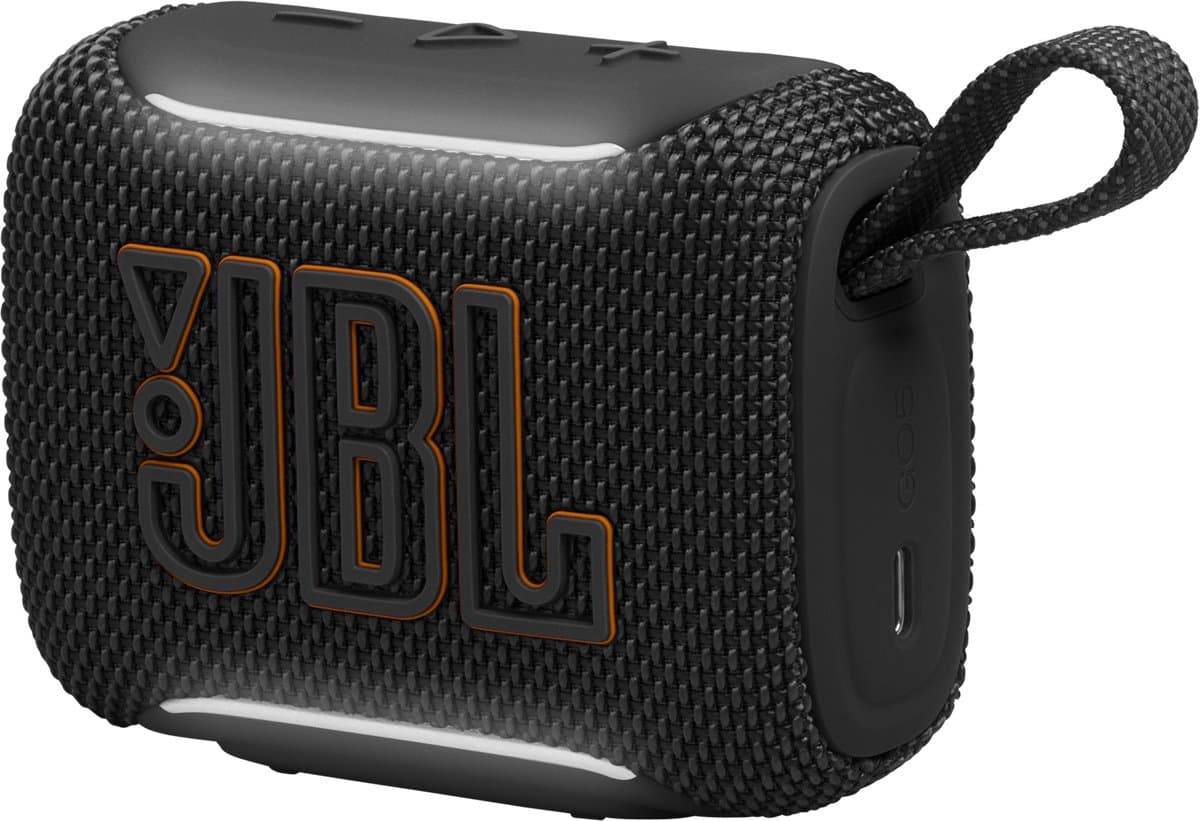 JBL Go 5 - Draadloze Bluetooth Mini Speaker – Voor Onderweg en Thuis – Sfeerverlichting - Draadloos Muziek Box – Boxje - 10 uur - IP68 - Waterdicht - Zwart