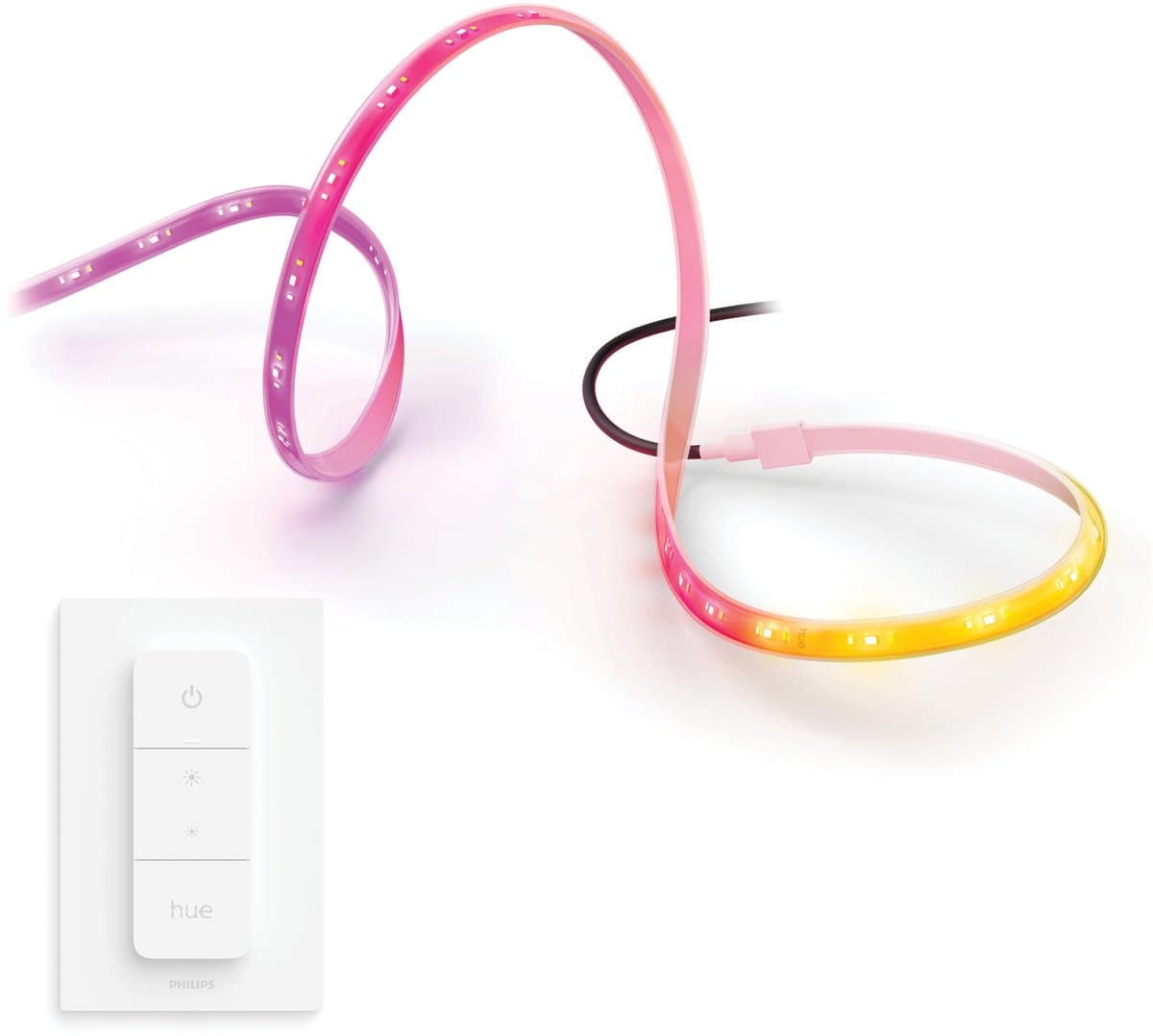 Philips Hue Flux LED strip outdoor 5 meter - Wit en Gekleurd Licht - Light Strip - Incl. Hue Dimmer Switch - Hue White and Color Ambiance