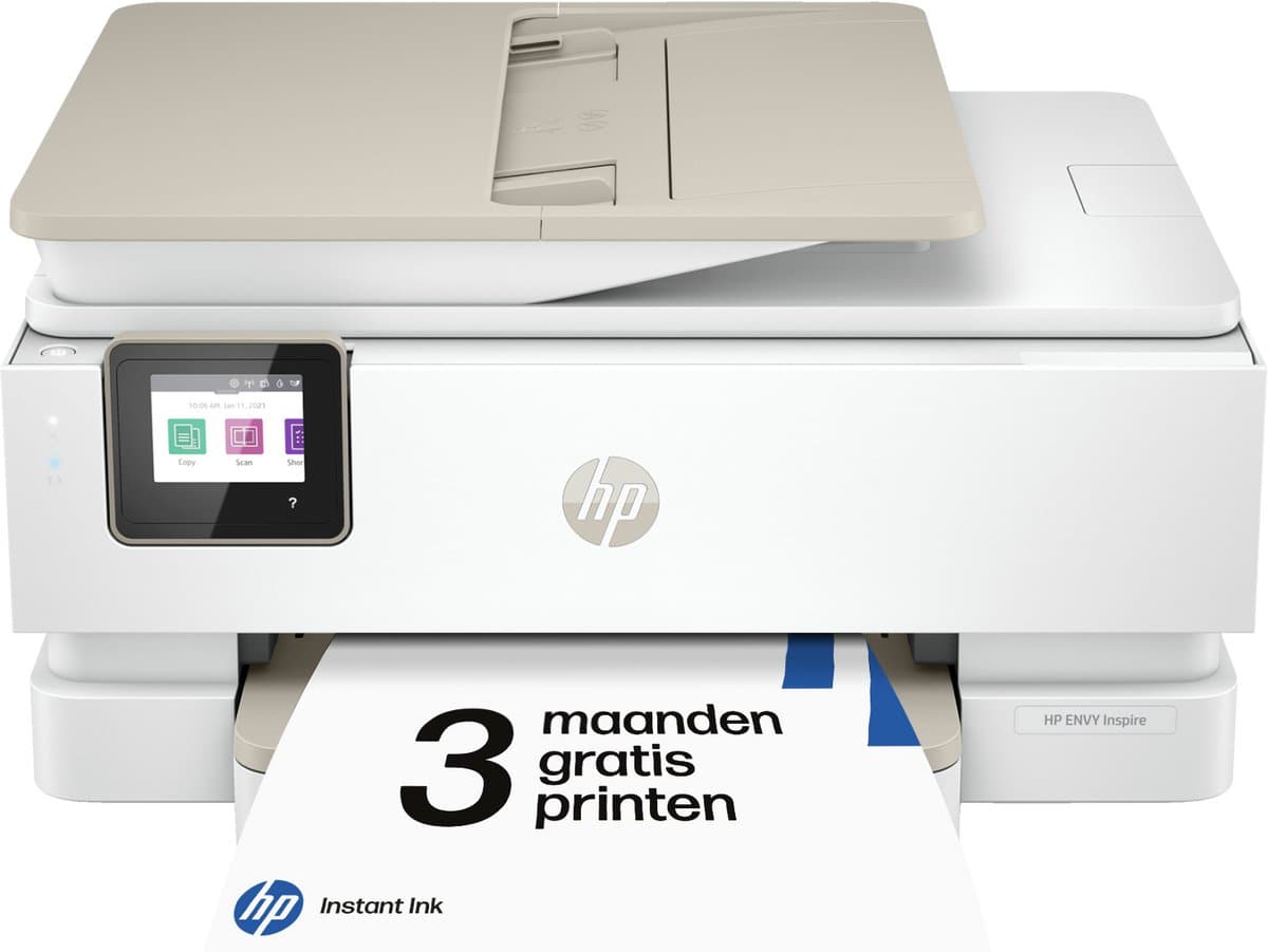 HP ENVY Foto Inspire 7920e - All-in-One Printer - Multifuncionele Fotoprinter - ADF - Geschikt voor Instant Ink - Beige