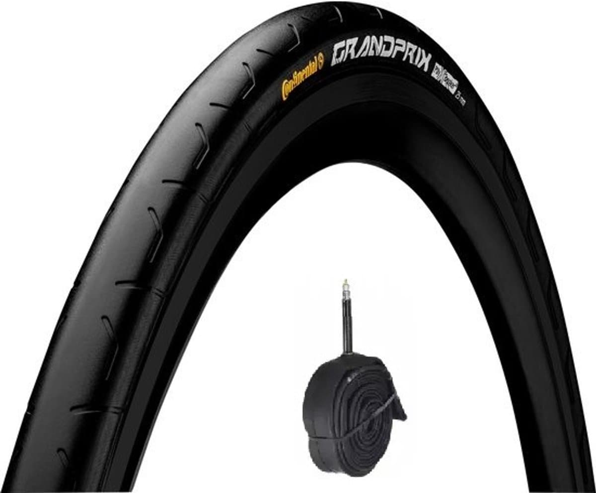 set Continental Grand Prix racefiets band 28x0.9 inch ERTRO 23-622 buitenband + binnenband PV 42mm - Zwart