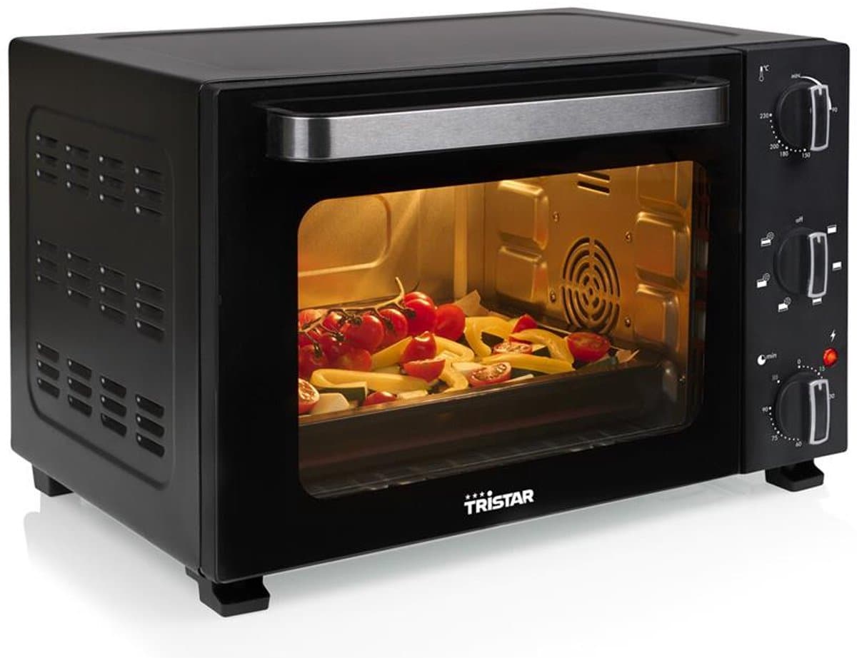 Tristar OV-3627 - Oven 1500 W - 27 Liter - Camping Vrijstaande Oven - Zwart