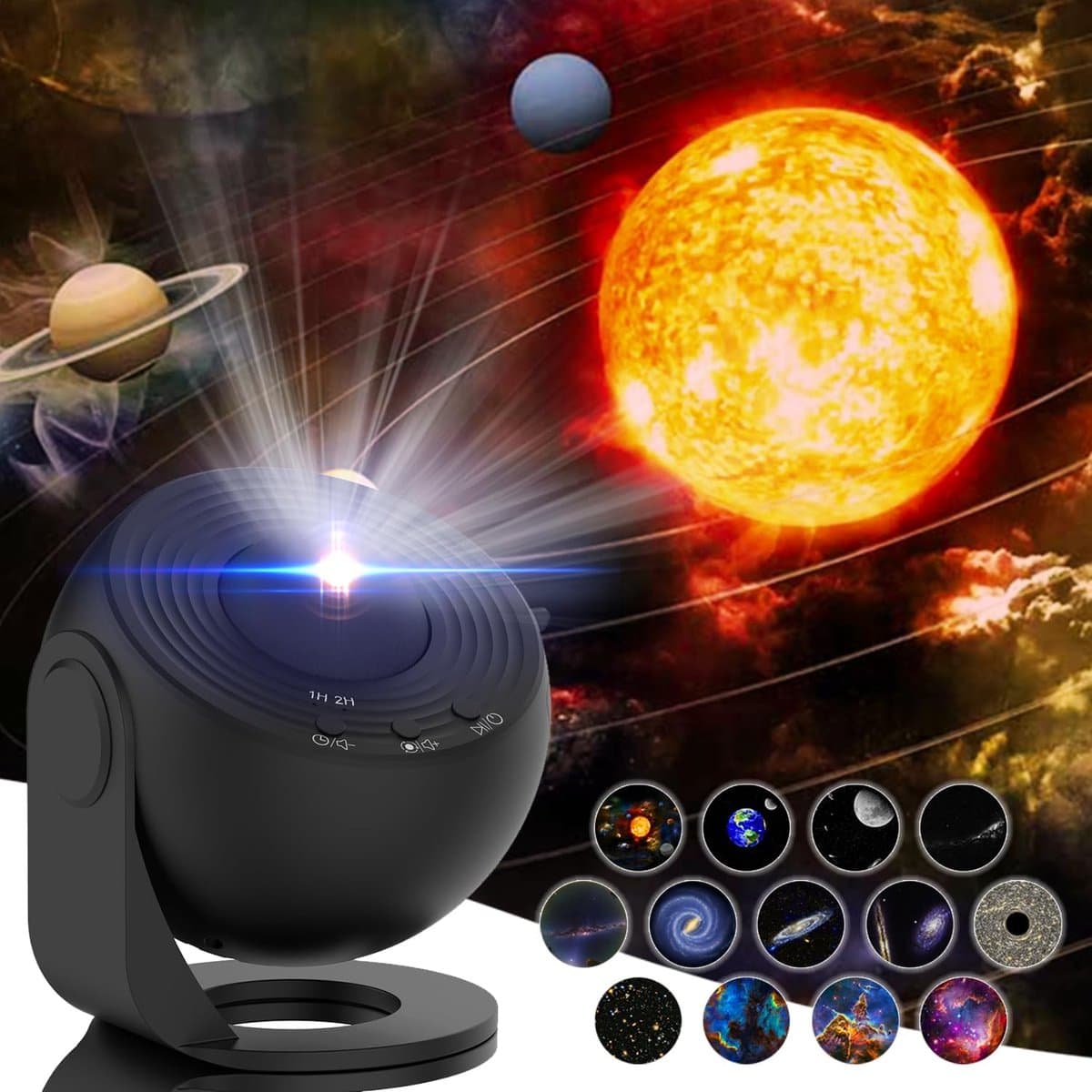 Galaxy Projector - Premium 13-in-1 Projectorlamp - Sterren projector - Sterrenprojector Planetarium - Sterrenhemel - Nachtlampje - Sterrenhemel Projector - Sterrenlamp - Galaxy Lamp - Heelal - Universum - Mobstore