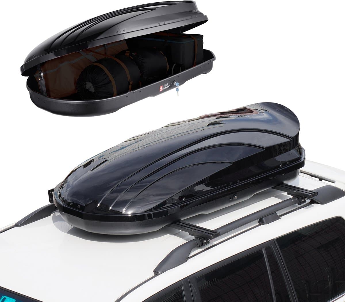 VEVOR Dakkoffer Bagagekoffer Bagage Dakkoffer 340L Afsluitbare Dakkoffer SUV's