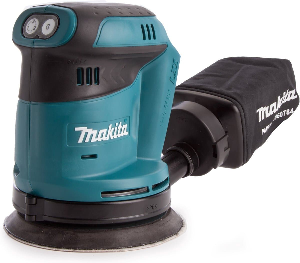 Makita DBO180Z 18 V Excenter schuurmachine - Losse Body (geleverd zonder accu en lader)