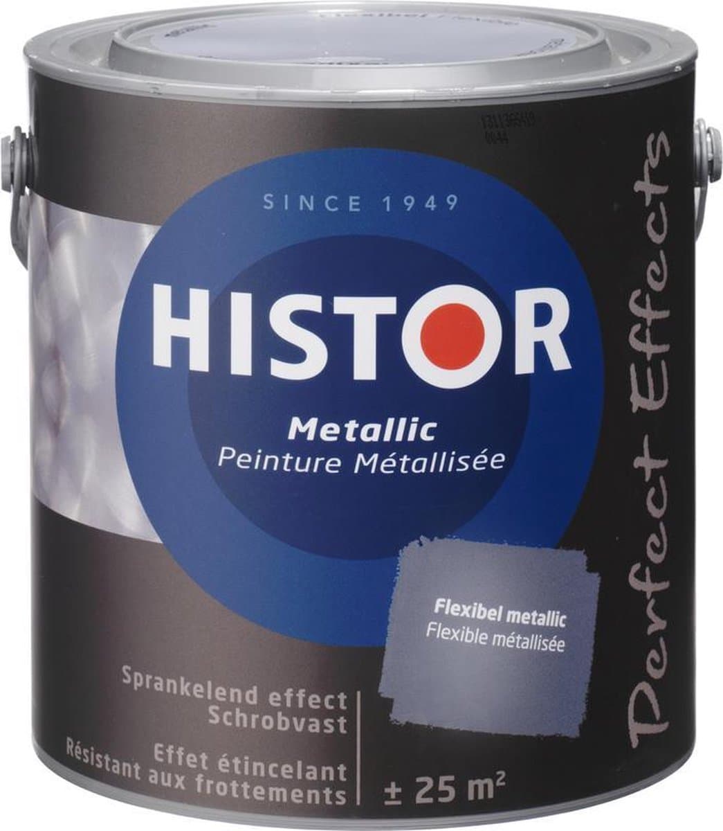 Histor Perfect Effect Muurverf Metallic 2,5 ltr Kleur: 6986 Flexibel