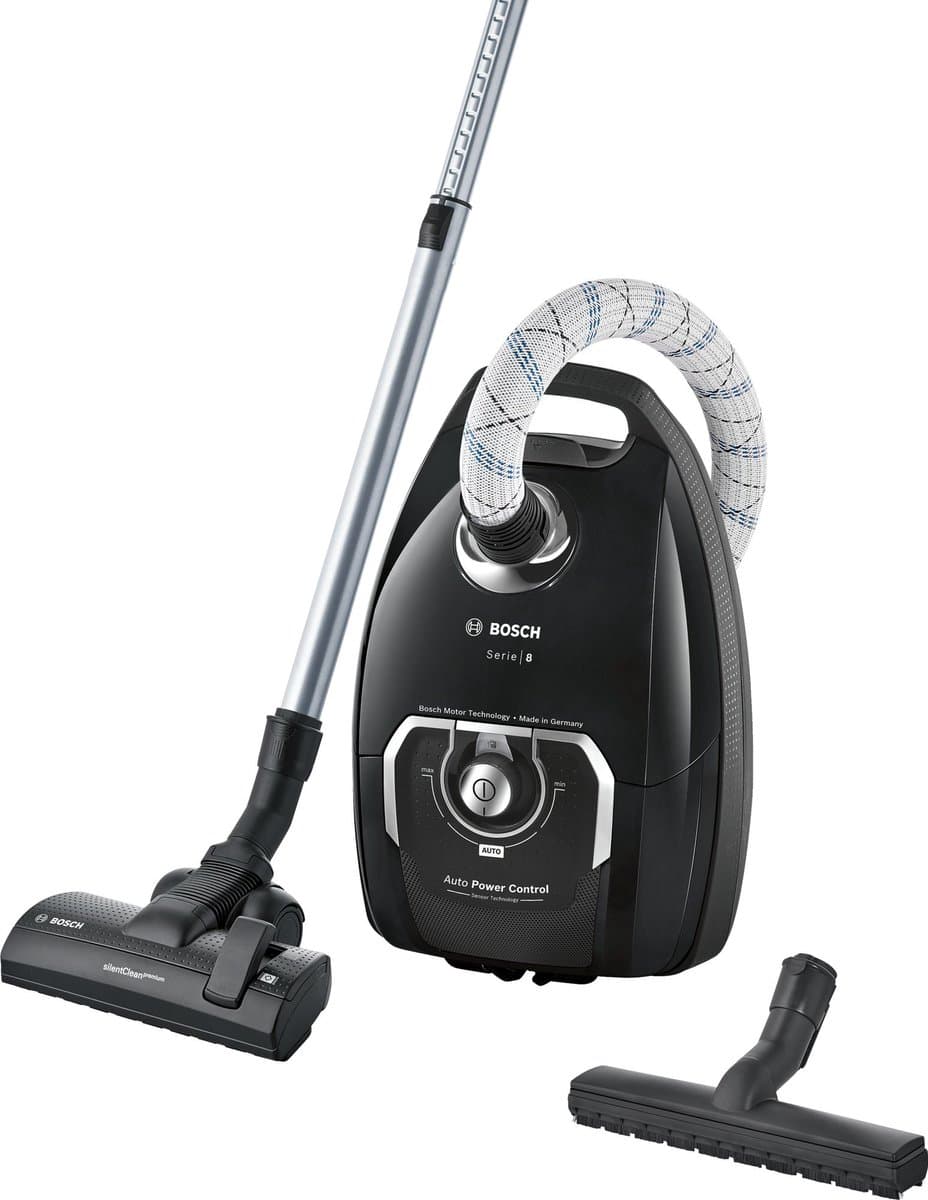Bosch In'genius BGL8X329 Serie 8 - Stofzuiger met zak - 15 mtr bereik - Vacuum cleaner - HEPA13 - Zwart
