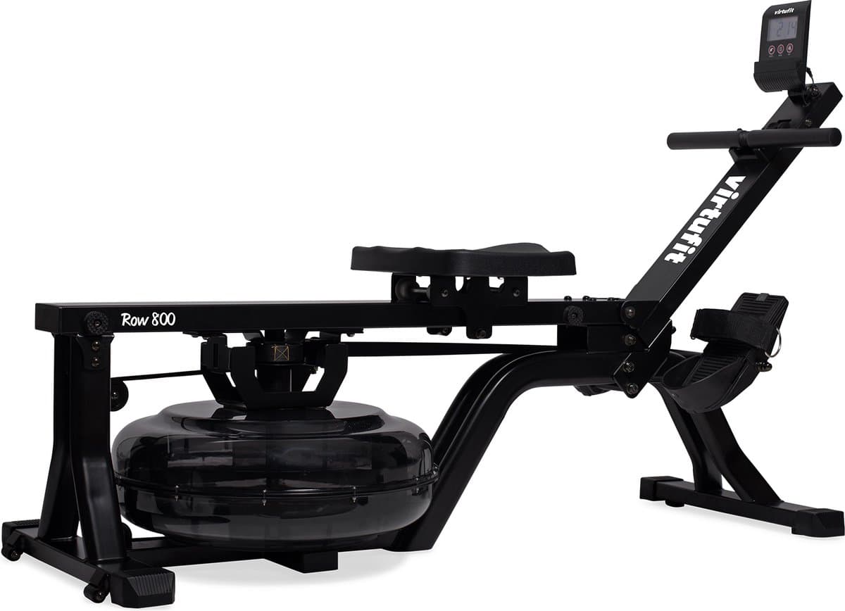 VirtuFit ROW800 Roeimachine met Waterweerstand - Compact Ontwerp - Hoge Instap - Incl. Display en transportwielen - Max. 200 cm 140 kg - Roeitrainer - Roeiapparaat