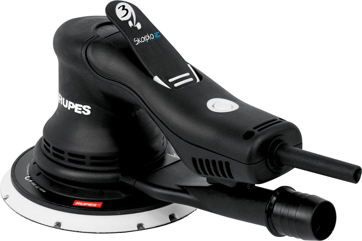 RUPES Skorpio-E Schuurmachine 150mm - 3mm Excentrische Uitslag met 6 meter kabel