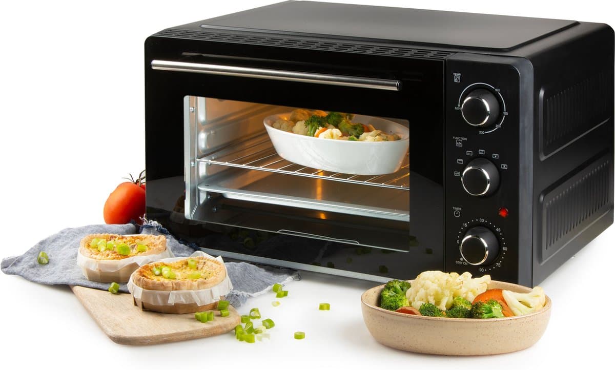 PRIMO PR254OV Vrijstaande Oven - Heteluchtoven - 28L - 1500W - Zwart