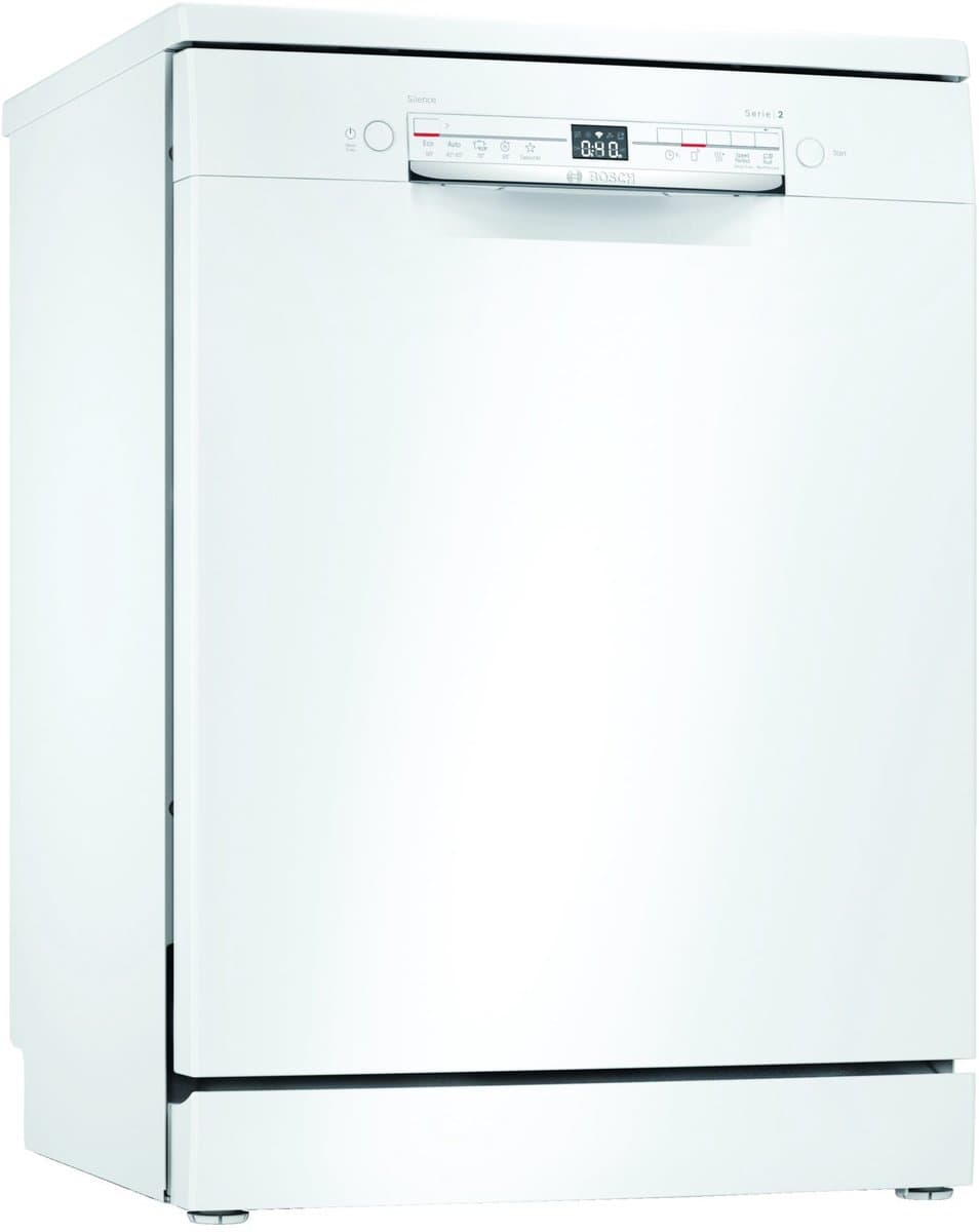 Bosch - SMS2ITW33E - Serie 2 - Vaatwasser - Vrijstaande vaatwasser - Wit - Home Connect - Extra Droog: optie voor extra grondige droogresultate