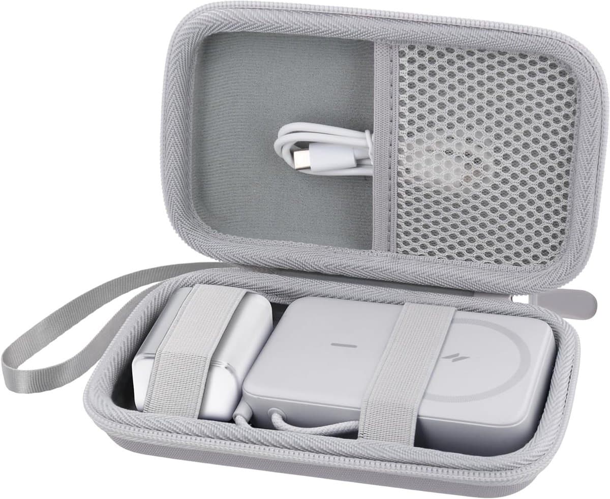 Draagbare Hardcase voor Magnetische Powerbank - Geschikt voor 5000mAh en 10000mAh Magsafe Batterij - Bescherming, Opbergruimte en Reisgemak