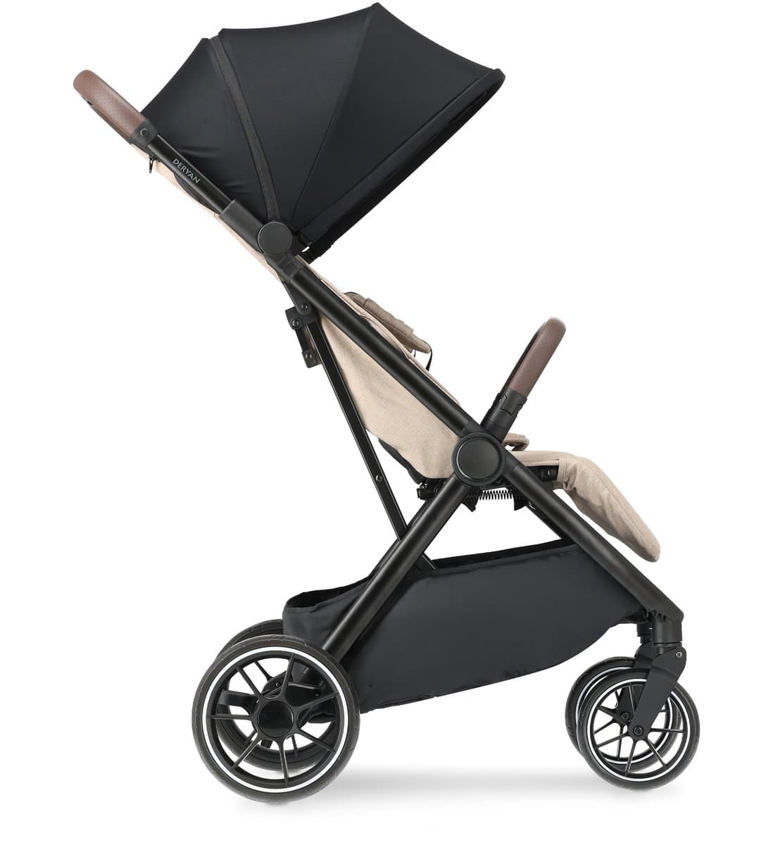 Deryan Rolo XL Buggy - Lichtgewicht Plooibuggy - Inklapbaar - Nougat