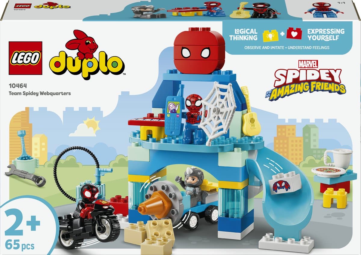 LEGO DUPLO ǀ Marvel Team Spidey Hoofdkwartier Bouwpakket voor Kinderen en Decoratie 10464
