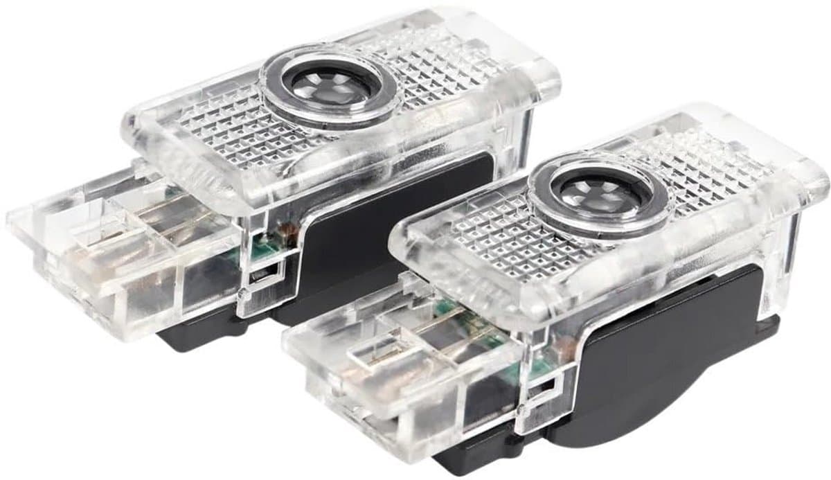 2x for W203 W240 W209 R199 C SLK CLK SLR klasse LED autodeur logo projector Ghost Shadow welkom licht accessoires(For-Mercedes)