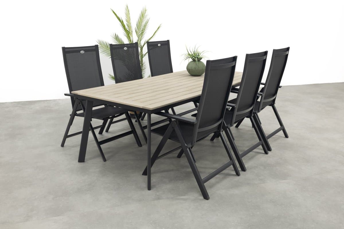 Hartman Napoli/Vigo 230x100 cm. verstelbare tuinset 7-delig