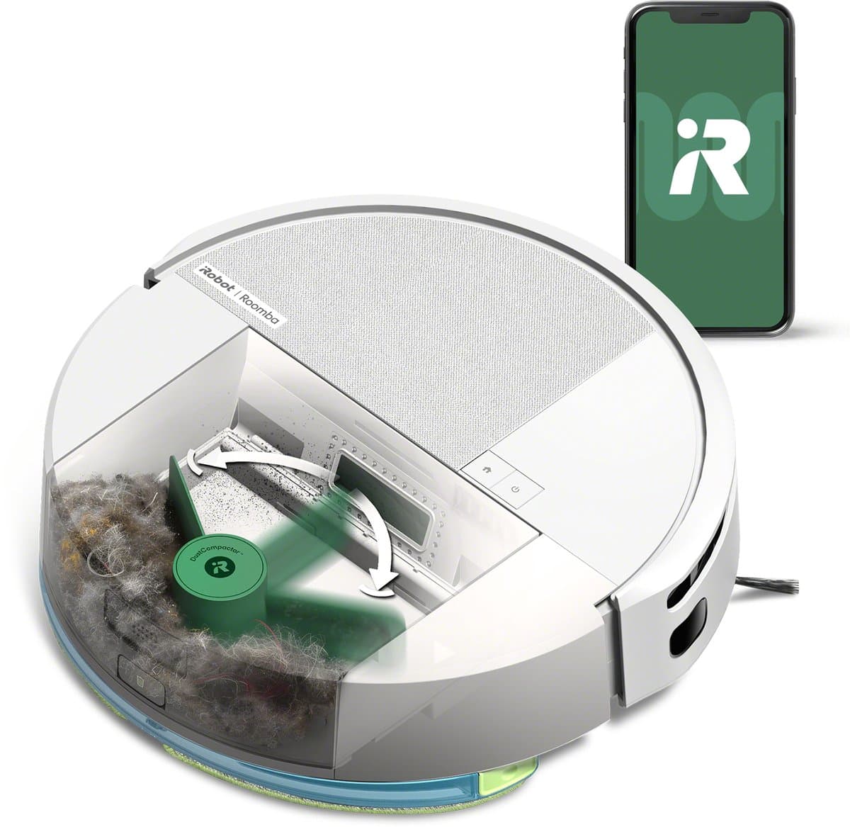 iRobot Roomba 205 DustCompactor Combo – Zelf-leegmakend