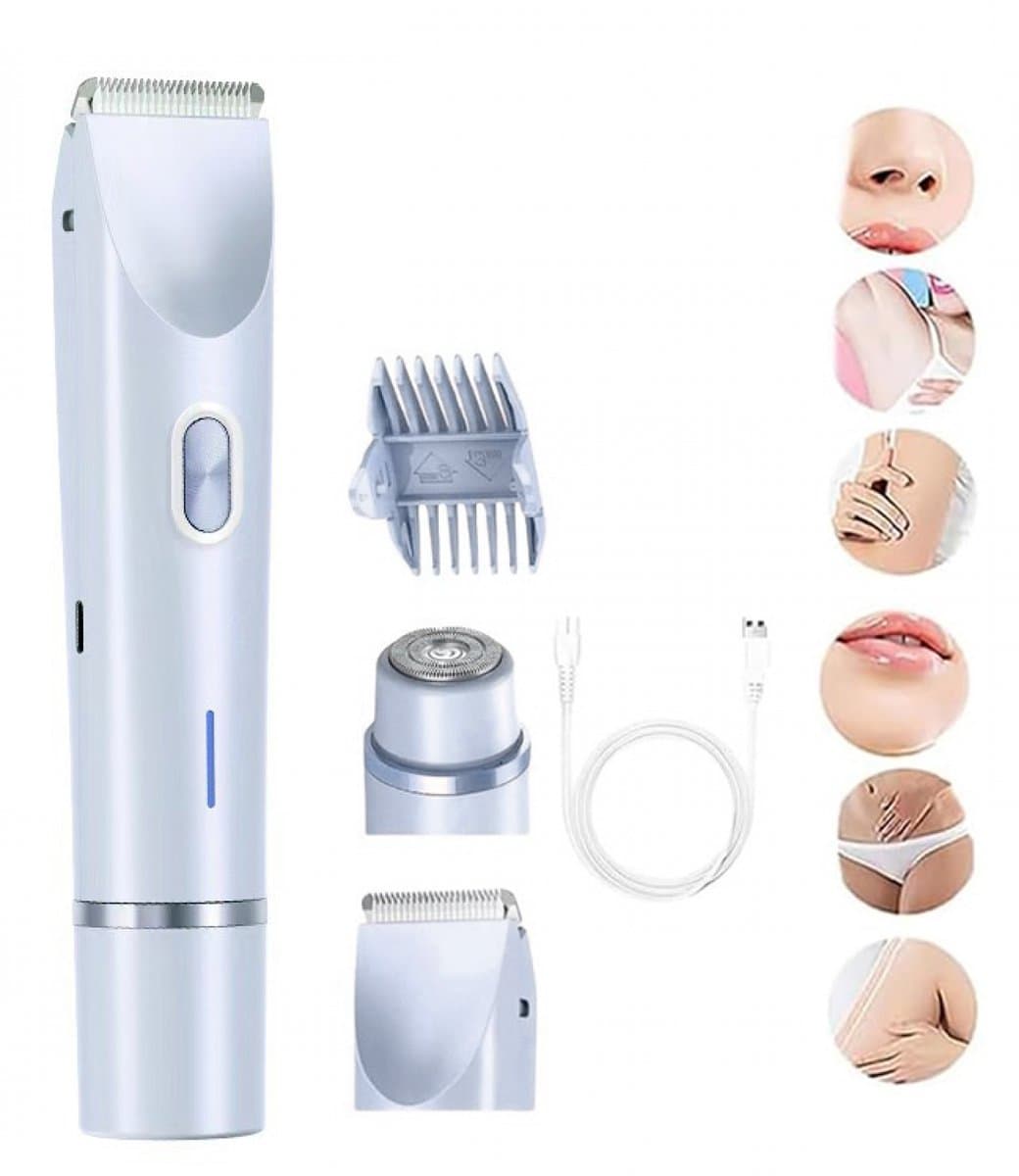 3 in 1 Ladyshave voor Vrouwen - Elektrisch Scheerapparaat - Waterdicht - Epilator - Bikinitrimmer - Trimmer vrouw - Smooth Scheerapparaat