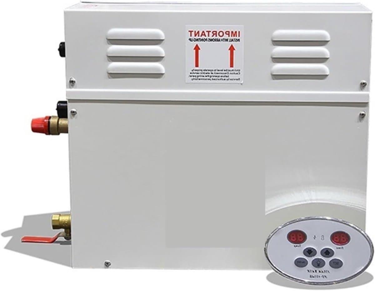 Stoomgenerator Sauna - Stoombad Machine - Ontspanning Bevorderen - Roestvrij Staal Verwarming - 4.5 kW - Grijs
