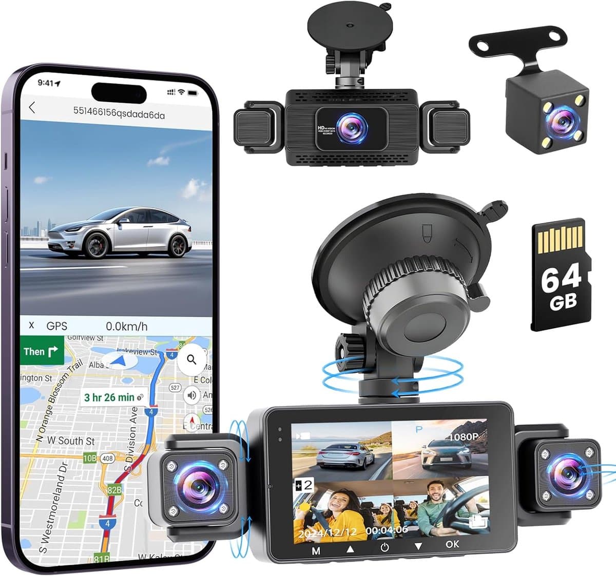 Dashcam voor de Auto - Autocamera - Rijrecorder - Autorijcamera