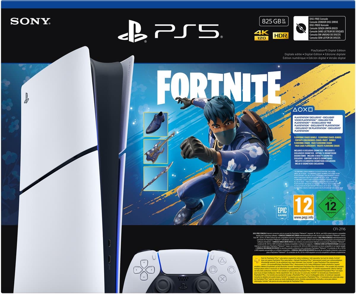 PlayStation 5 Digital Edition - Inclusief 8 Fortnite items + 1000 V-Bucks