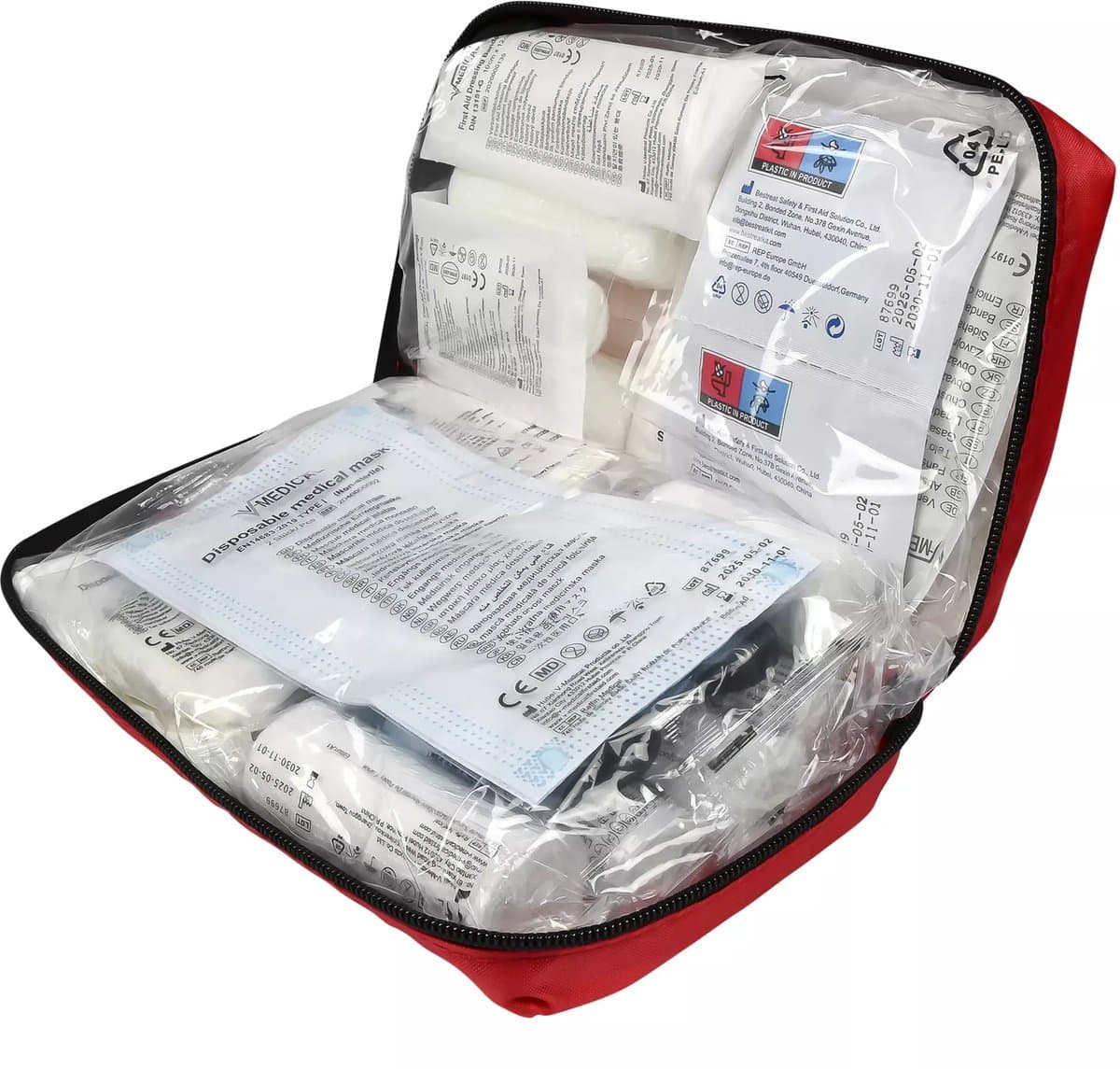 E.H.B.O. set DIN13164:2022 Auto - EHBO noodpakket - verbandtrommel