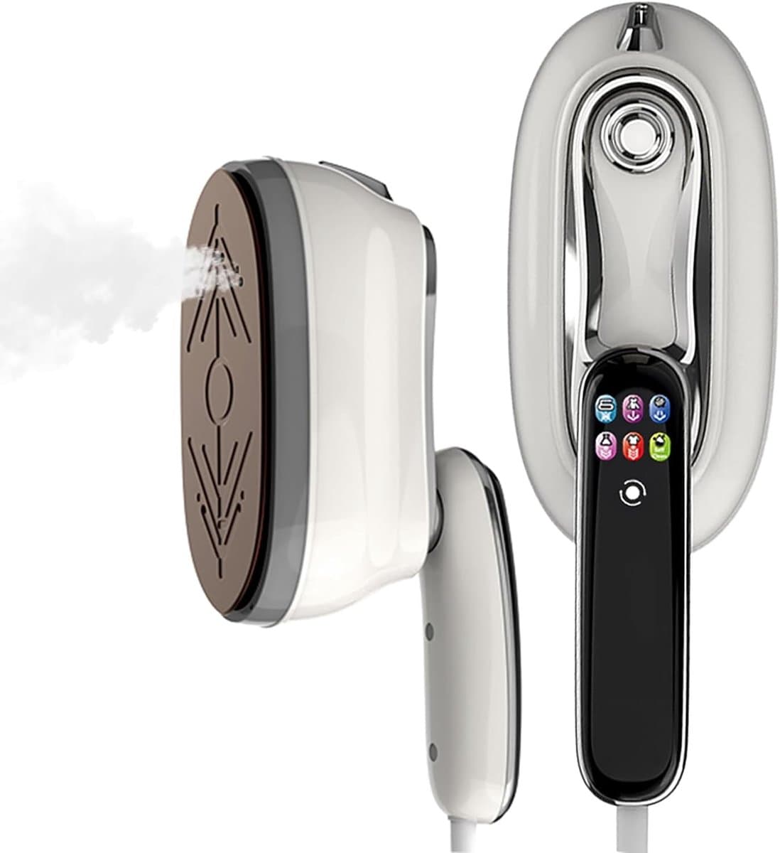 Strijkijzer met stoomgenerator - 2-in-1 handstoomstrijkijzer - 8*18*13 cm - Smart Gear-strijkfunctie - Met digitaal display - Geschikt voor thuis, op reis en in studentenkamers - Instelbaar in zes standen - nauwkeurige temperatuurregeling