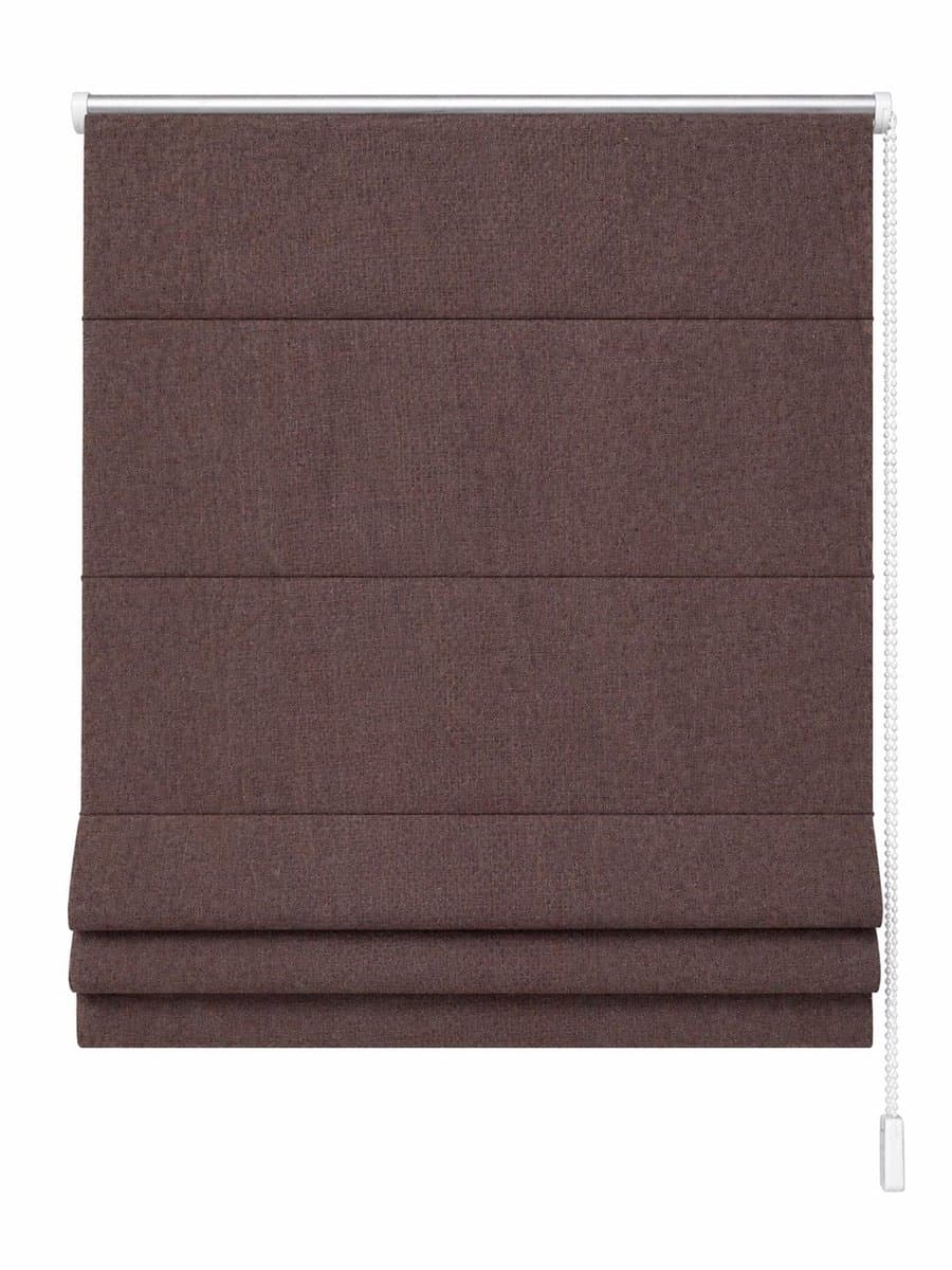 Vouwgordijn Colours Rialto 100x180 cm – Linnen look (55% lin / 45% katoen) – Lichtdoorlatend (tamisant) – Bruin – Met kettingbediening