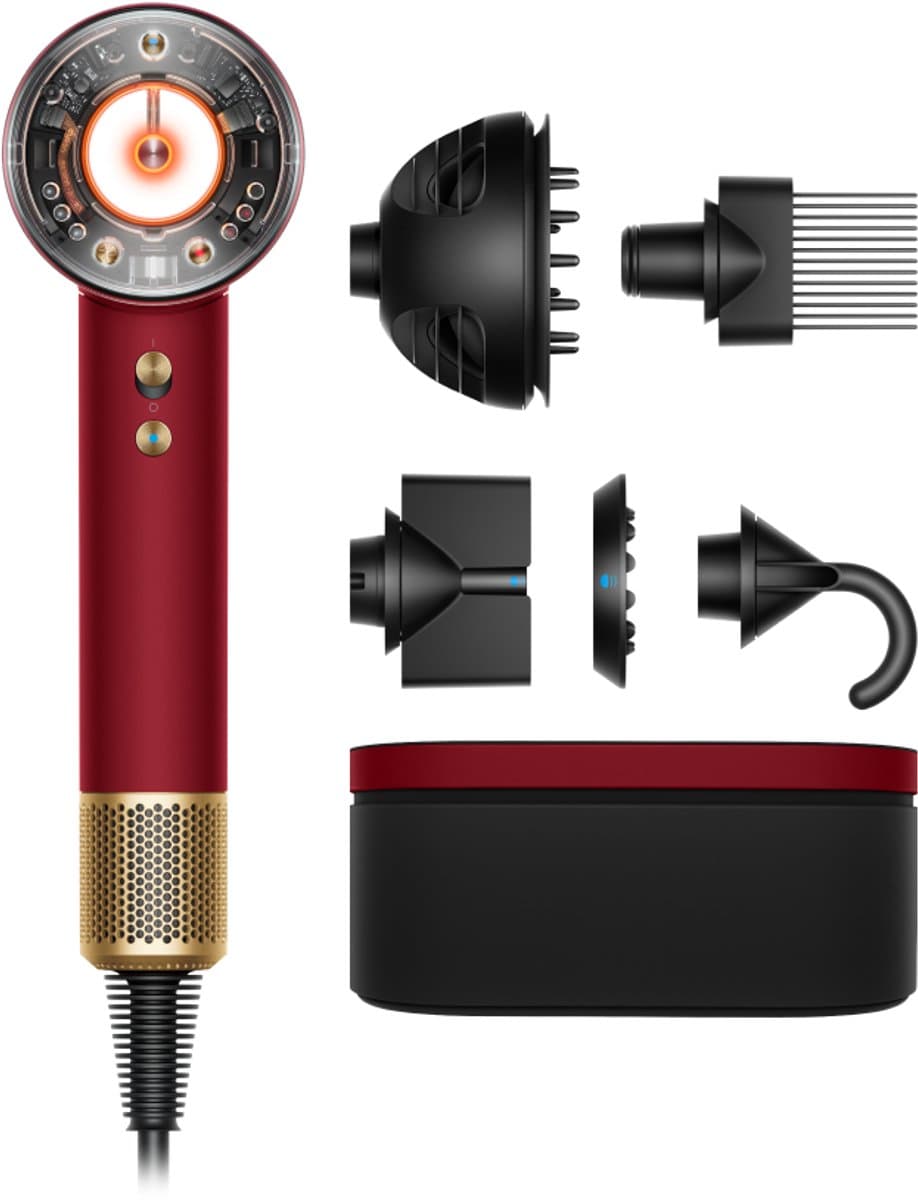 Dyson Supersonic Nural Curly+Coily - Föhn - Red Velvet/Goud
