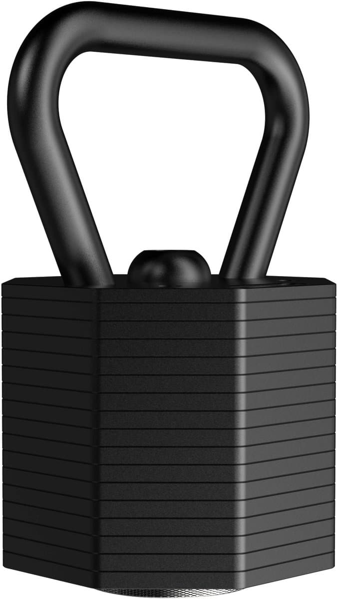 Tunturi Rapid Verstelbare Kettlebell- Kettlebellset van 36 kg - Verstelbaar van 3,5 t/m 36 kg - 25 kettlebells in één - Gewichtenset voor home gym