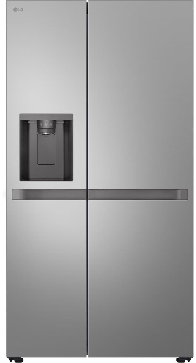 LG GSLC41PYPE Amerikaanse koelkast 641L met water- en ijsdispenser zonder leidingwerk - SpacePlus icemaker - LinearCooling voor stabiele versheid - ruime 641L inhoud voor gezinnen en stille. Energieklasse E