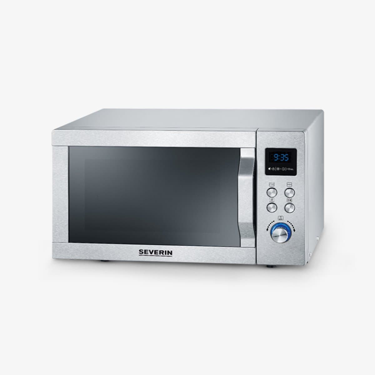 Severin MW 7774 Combi magnetron – Grill en Hetelucht tot 200 °C – EasySelect Bediening - 25 Liter- RVS