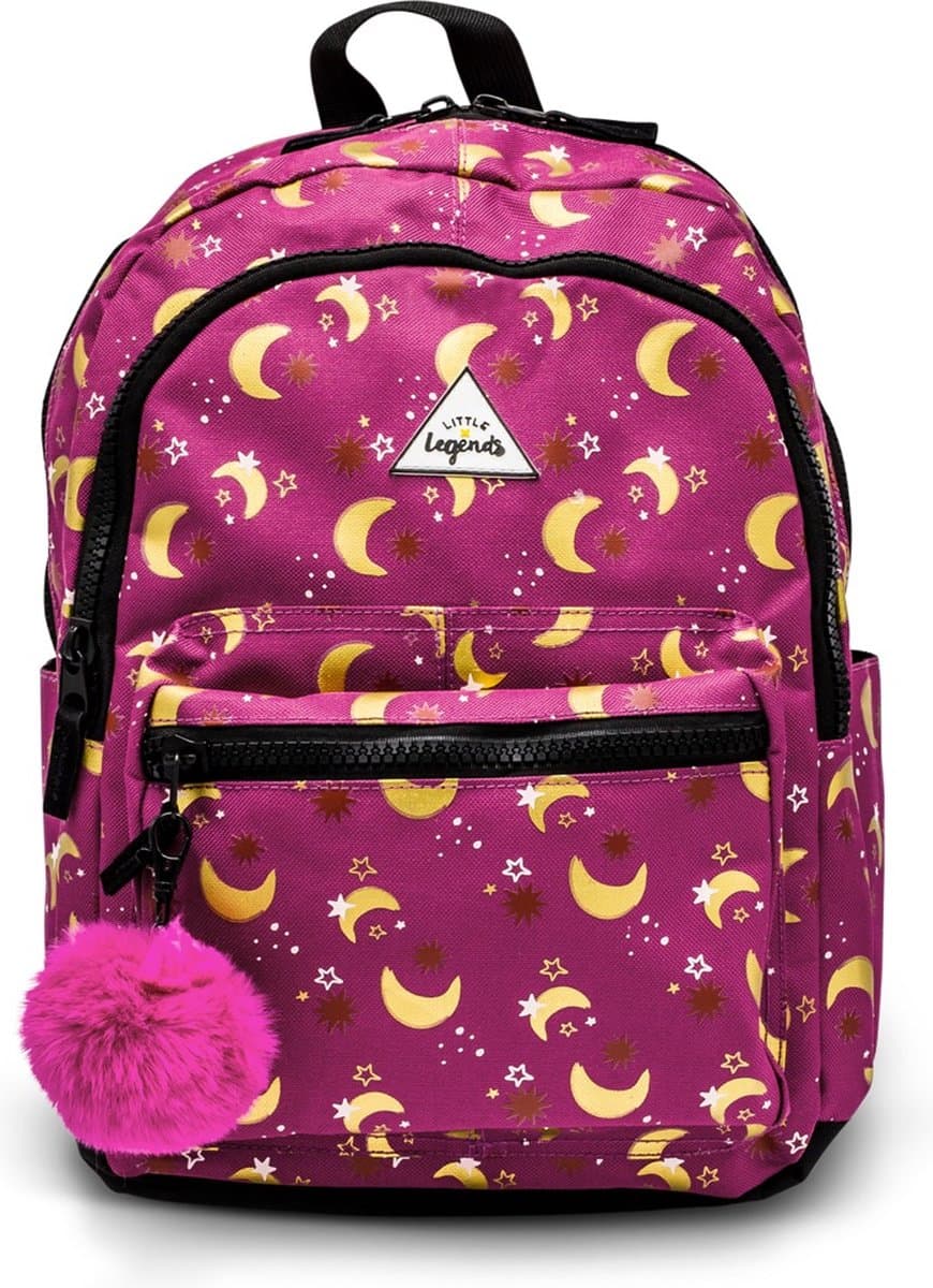 LITTLE LEGENDS BACKPACK L MOON STAR Kinder Rugzak / Schooltas kinderen Meisje rugtas school met print - Paars - One Size - (6096210943941)