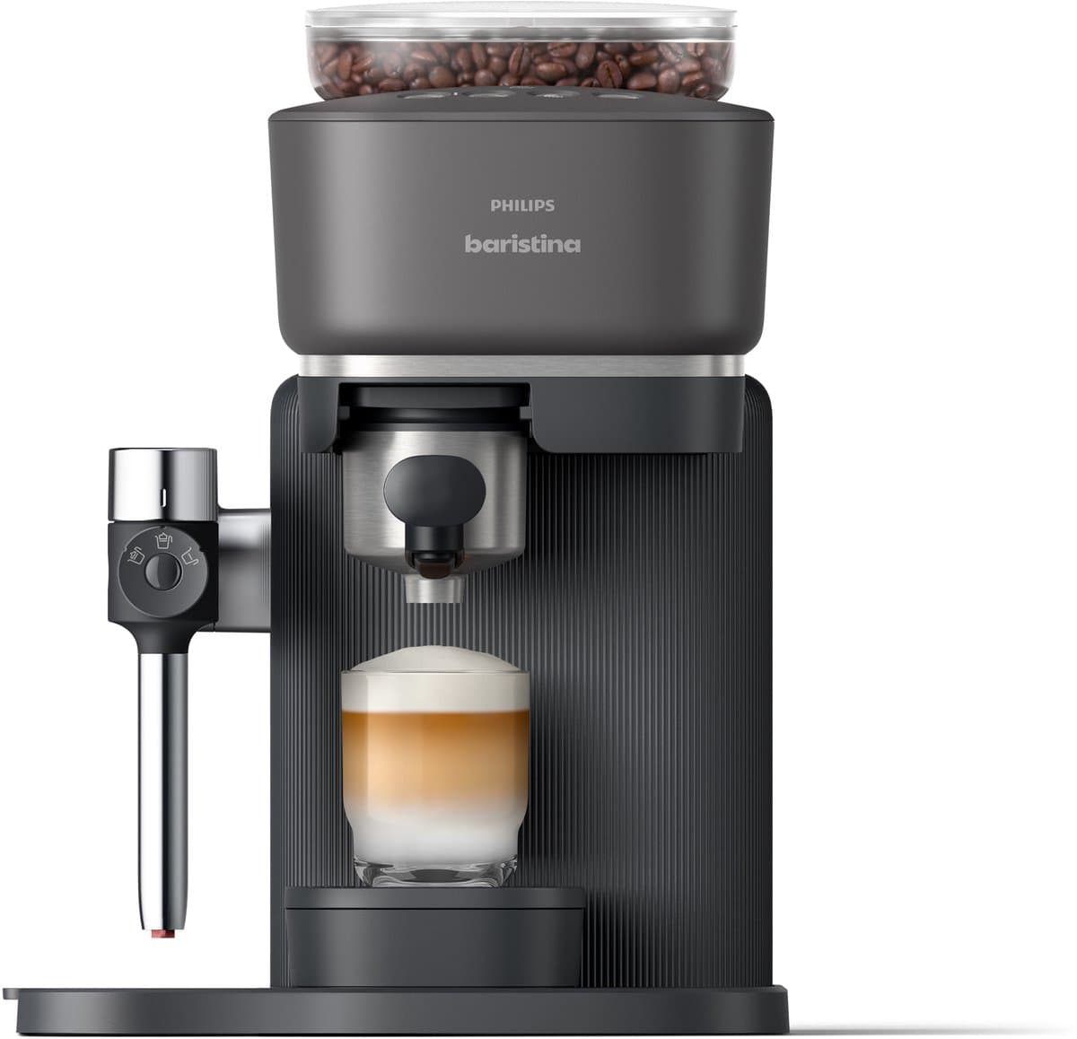 Philips Baristina Latte - BAR400/60 - Espressomachine - Pistonmachine - Cappuccino - Automatische Melkopschuimer - Zwart