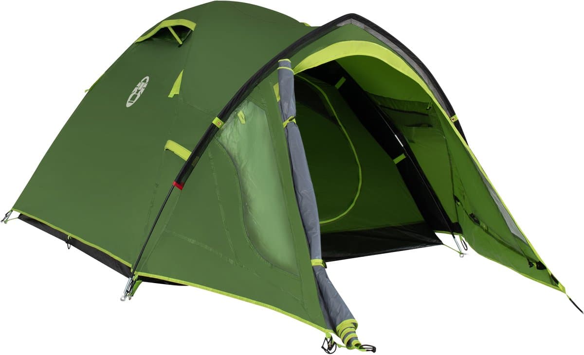 Coleman Darwin 2 Plus BlackOut Tent – 2 Persoons koepeltent - Blackout Bedroom technology – Met luifel - Groen