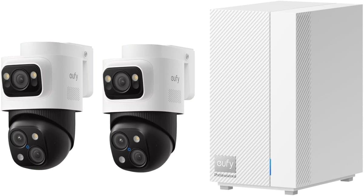eufy HomeBase professional S1 + 2x eufy PoE Bullet-PTZ Cam S4 Kogel (vorm) IP-beveiligingscamera Binnen & buiten 3840 x 2160 Pixels Plafond - Bundelvoordeel